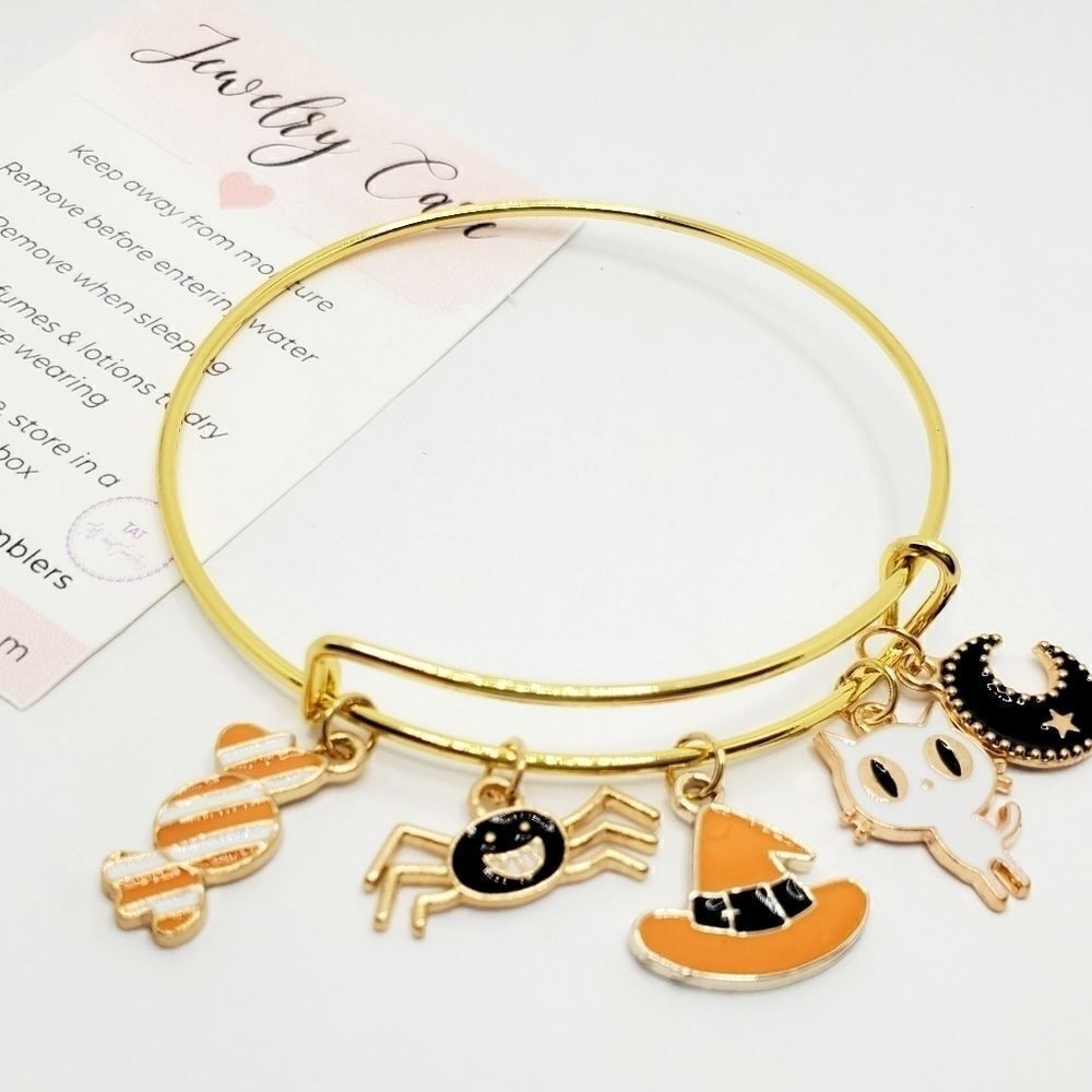 Hand Crafted Halloween Charm Bracelet